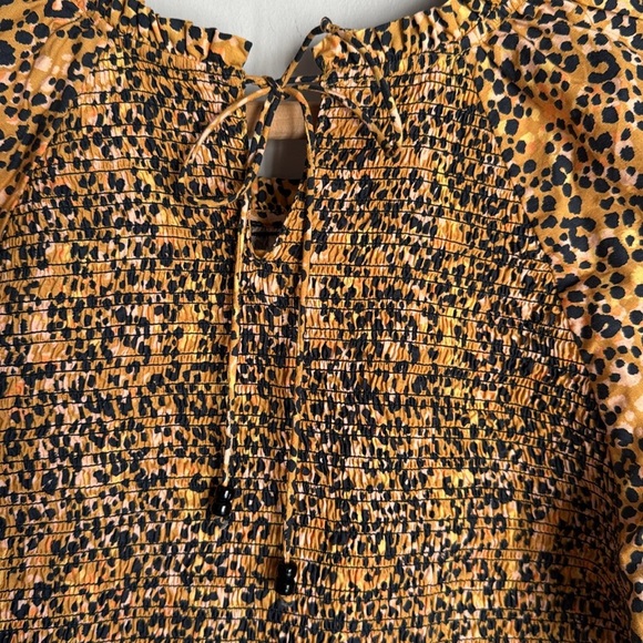 SAYLOR Mia smocked Mini Dress in Multi Large - Picture 10 of 14